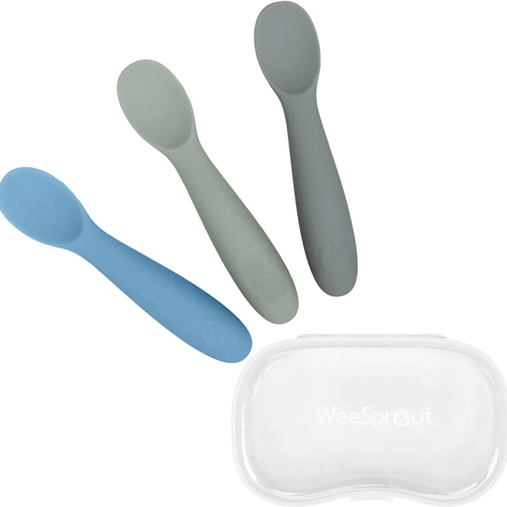 🏷️ 🏷️ Brand New WeeSprout Baby Spoons with Case